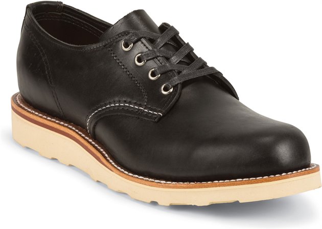 Chippewa Boots Aldrich Black Oxford in Black Chippewa Boots Mens